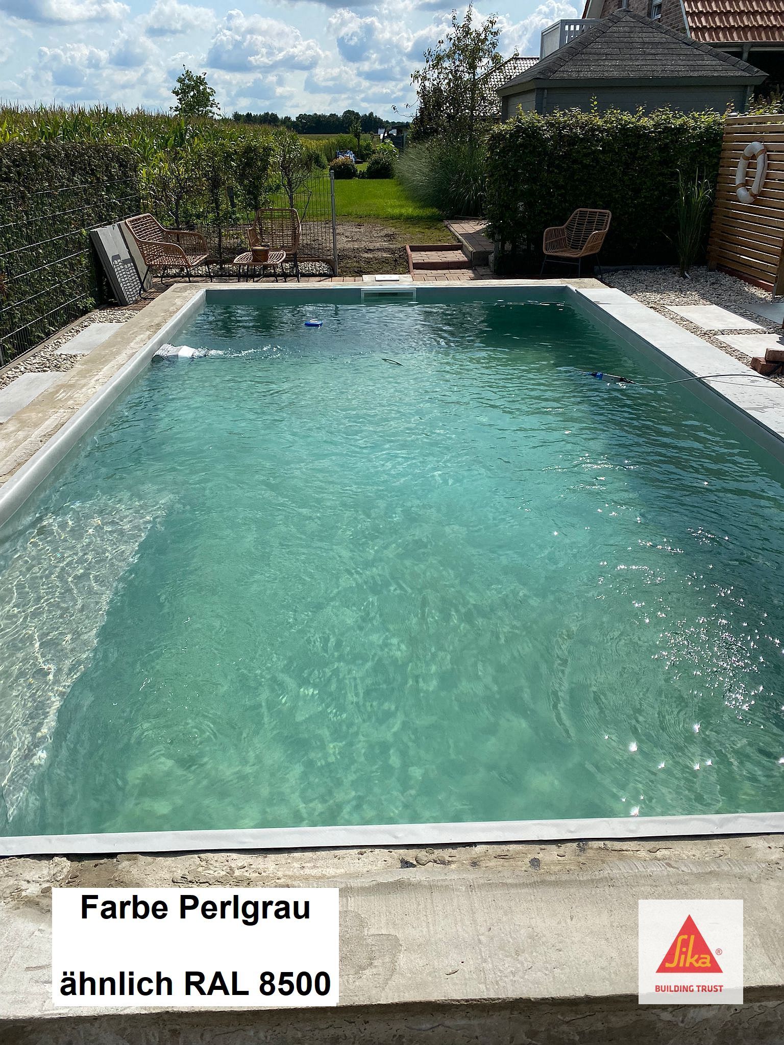 Teichfolie perlgrau 1,5 mm (ähnlich RAL 8500) Sikaplan® WP 5130-15 H