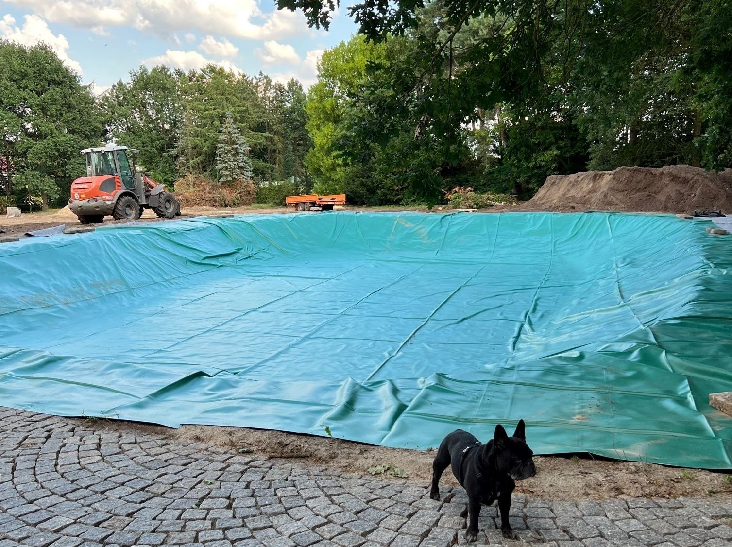 Teichfolie patinagrün 1 mm